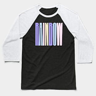 Rainbow Typography T-Shirt Design For Kids Baseball T-Shirt